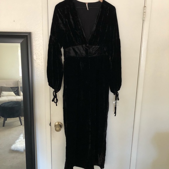 Free People | Velvet Jumpsuit - Picture 2 of 8